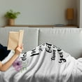 thumbnail image 3 of Wording Soft Flannel Fleece Throw Blanket, Motivation Boosting Inspiration Enchanting Words Be Better than Yesterday, Cozy Plush for Indoor and Outdoor Use, 70" x 90", Rose Black, by Ambesonne, 3 of 5