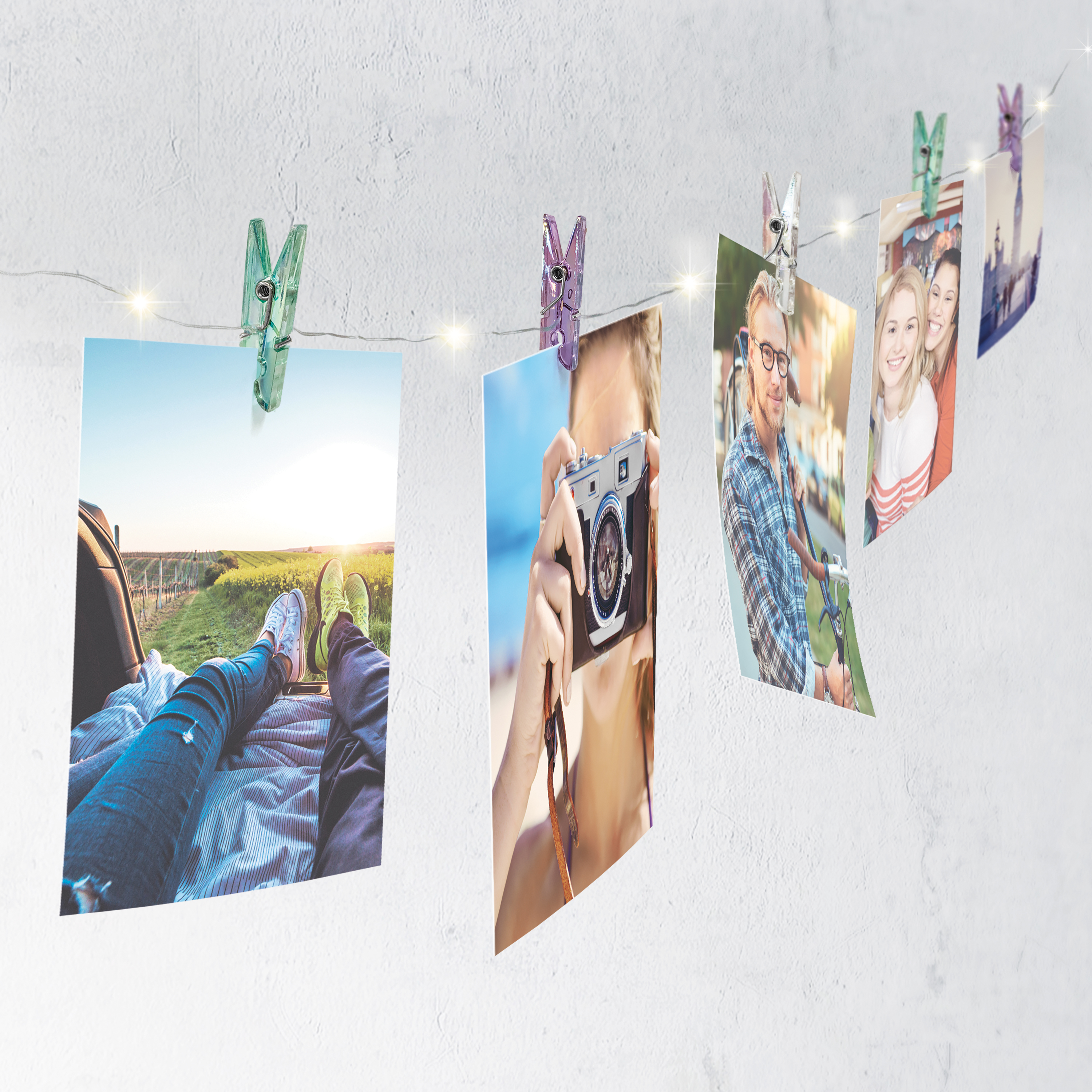 Merkury Innovations Iridescent Clip Firefly Lights, 15ft, Indoor or Outdoor, Battery Operated