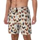 thumbnail image 1 of Balery Funny Chicken Bañador para hombre, shorts de playa de secado rápido con entrepierna y forro de compresión-Medium, 1 of 6