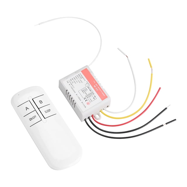220V Lumière Lampe Contrôleur Émetteur Émetteur Sans Fil Système de Commutation de Commande à Distance 2 Canaux
