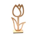 thumbnail image 4 of 1 Uds. De flores pequeñas huecas de madera Natural, adornos de Pascua, mesa de regalo, tulipán sólido para Festival, boda, 4 of 8
