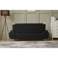thumbnail image 3 of Kingway Furniture Lilian Faux Leather Livingroom Sofa in BlackBeige, 3 of 6