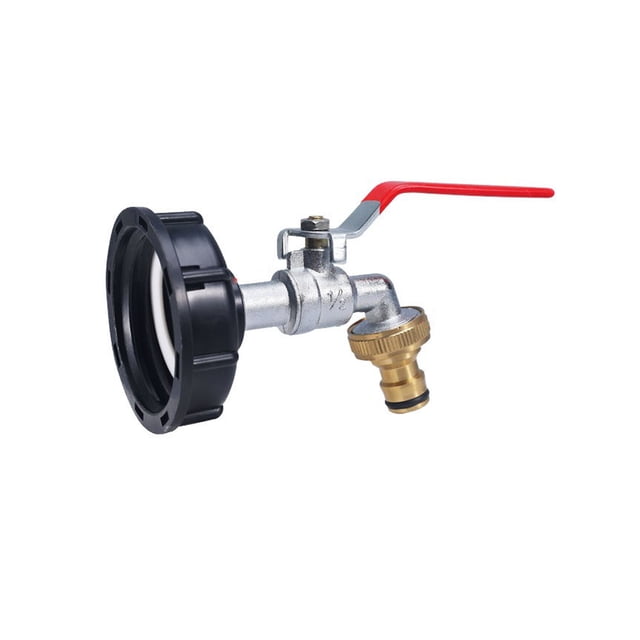 Adaptador de grifo de caja de agua IBC de cobre desmontable profesional reutilizable a prueba de fugas adaptador de riego de plantas de Herramientas y ferretería Punta de cobre de 1/2 pulgada Eigraketly TO009559-02