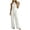 White, variant on Bloomae Women Elegant Off Shoulder Halter Neck Jumpsuits Casual Club Party Evening Sleeveless One Piece Rompers Elastic High Waist Wide Leg Overall Long Pants with Pockets