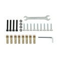 thumbnail image 3 of Outdoor Stair Railing, 3-Step Outdoor Step Rail, Step Metal Exterior Railing, 39in Height, 3 of 19
