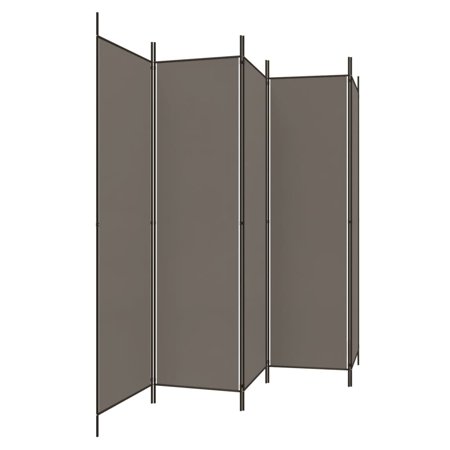 vidaXL 3枚パネル 間仕切り アントラシート 150x200cm ファブリック家具 間仕切り 代引不可