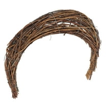 Raindrops Crescent Moon Wreath Base DIY Rattan Moon Shape Decorative 1Pack