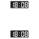 thumbnail image 1 of Reloj digital LED Naiovety Recargable 2 Modo 5 Engranaje Control de sonido Tipo 1 2Conjunto, 1 of 6