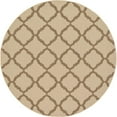 thumbnail image 7 of Unique Loom Raised Trellis Indoor/Outdoor Trellis Rug Beige/Brown 6' 1" Round Geometric Traditional Perfect For Patio Deck Garage Entryway, 7 of 7