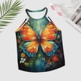 thumbnail image 2 of Colorful Butterfly Women's Loose Round Neck Summer Sleeveless Vest, 2 of 6