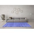 thumbnail image 3 of Ahgly Company Machine Washable Indoor Rectangle Abstract Blue Modern Area Rugs, 4' x 6', 3 of 4