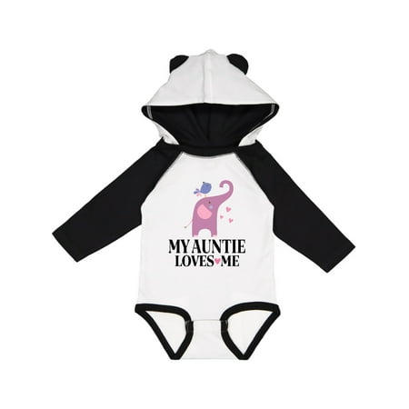 

Inktastic My Auntie Loves Me Niece Gift Baby Girl Long Sleeve Bodysuit