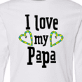 thumbnail image 4 of Inktastic I Love my Papa- hearts Long Sleeve Youth T-Shirt, 4 of 5
