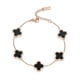 thumbnail image 1 of Adjustable Four Leaf Clover Bracelet - Bracelet Gift For Birthday Mothers Day Valentines Day, 1 of 5