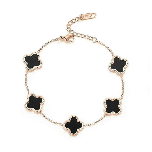 Adjustable Four Leaf Clover Bracelet - Bracelet Gift For Birthday Mothers Day Valentines Day