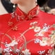 thumbnail image 5 of Características mejoradas del cheongsam largo HD con estampado digital, falda cheongsam ajustada, 5 of 6