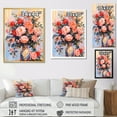 thumbnail image 4 of Designart "Tranquil Peony Blossoms I" Peony Canvas Wall Art, 4 of 7