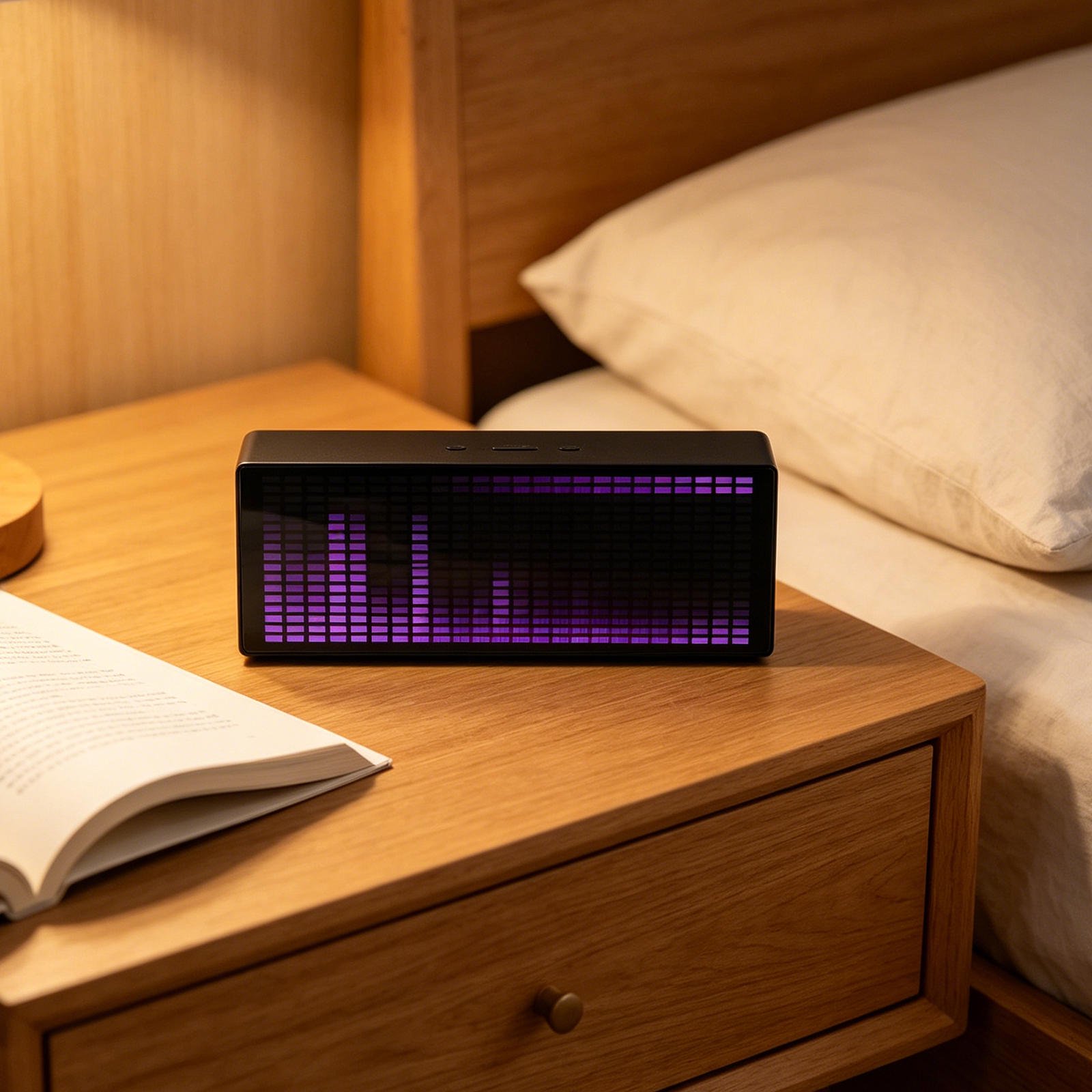 62 eadea 8 a 437 4 b 75 aff 9 e 9 df 4 fc 42 d 06 .a 0 f 605854 c 7346084 fc 6 c 50 b 08175 b HINTRMENT LED Music Spectrum Alarm Clock with 384 Rgb Leds and 1624 Rhythm Levels - 62 eadea 8 a
