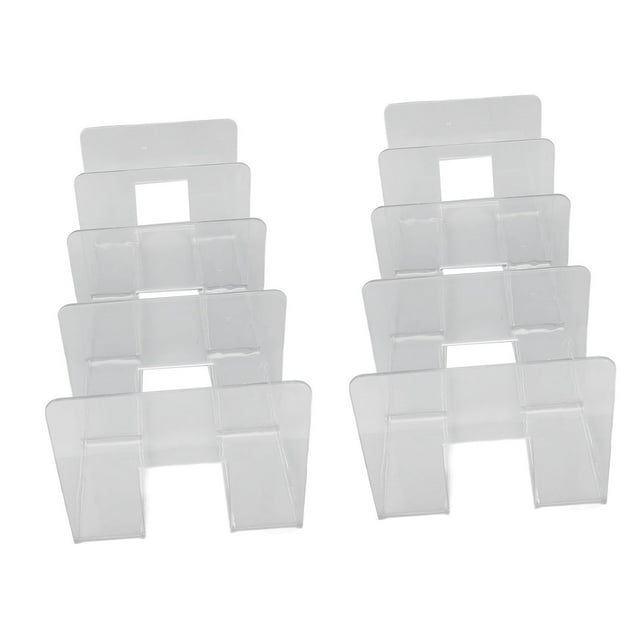 Clasificador De Archivos De Escritorio De Acrílico Transparente, Hueco Integrado, 2 Piezas, Clasificador De Archivos De Acrílico Vertical, Organizador De Escritorio, Divisor
