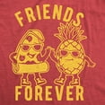 thumbnail image 2 of Mens Friends Forever Pizza and Pineapple T Shirt Funny Novelty Food Graphic Tee for Men Graphic Tees, 2 of 9
