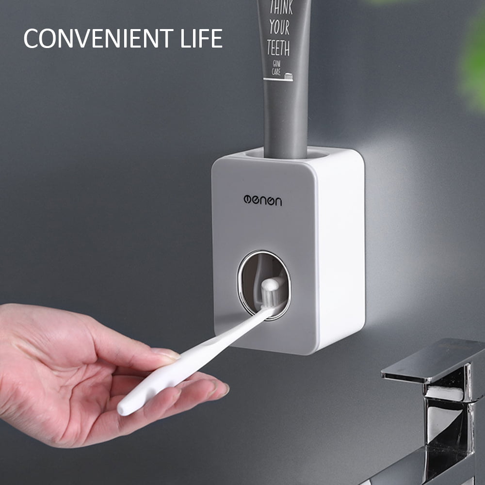 Bathroom Wall Mount Automatic Toothpaste Squeezer Dispenser Extrusion Device 