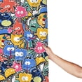 thumbnail image 6 of DouZhe Funny Cute Monsters Cartoon Pattern Shower Curtain, Waterproof Bath Curtains for Bathroom Decorations, 72 x 72 inches, 6 of 7