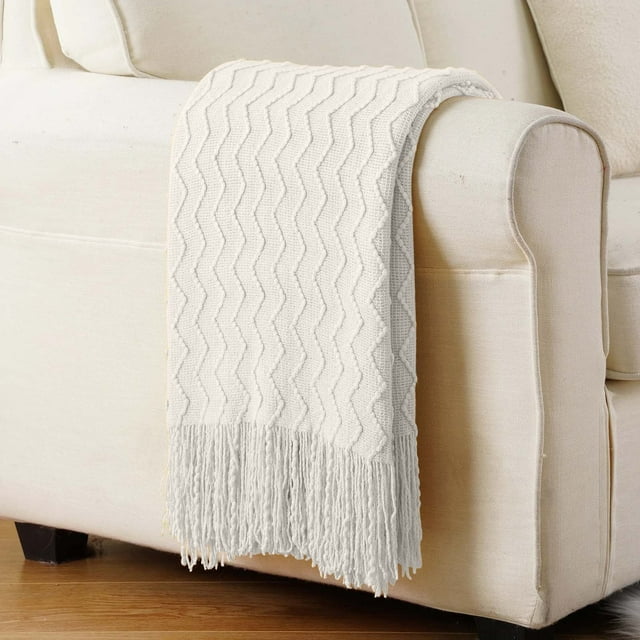 WHEANG Knitted Decorative Throw Blanket For Couch Sofa Chair Bed,Soft Warm Cozy Light Weight For Spring Summer