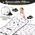 thumbnail image 3 of Pink Butterfly Pattern Teens Toddler Nap Mat with Pillow, Sleeping Mat Bag for Preschool Daycare 59"x22", 3 of 6