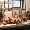 thumbnail image 5 of Hanobe Decorative Wood Bowl Tray for Home Decor Centerpieces Wooden Dough Tray Halloween Christmas Home Decor, Brown, 5 of 8