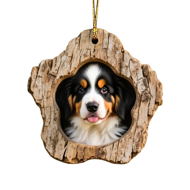 Pendiente de Árbol de Navidad, Adornación de Hogar, Collar de Árbol de Navidad, Acrílico, Durable, para Salón, para Estudio, Metal, Pequeño, para Dormitorio