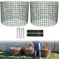 thumbnail image 3 of Outdoor Compost Bin, 2Pcs Large Expandable Garden Wire Compost Tumbler Bin for Composting Yard Waste, Kitchen Scraps, Grass Clippings(24in), 3 of 6