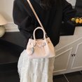 thumbnail image 2 of Bolso bandolera de lujo de alta gama para mujer, versátil y versátil, estilo cubo, bandolera de hombro con cesta de verduras de mano, 2025, 2 of 5