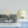 thumbnail image 2 of Figura decorativa de metal con flores y hojas, reloj de pared silencioso, estructura de hierro, bordes lisos, base estable, ideal para el hogar, la of, 2 of 8