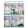 thumbnail image 5 of Purple Floral Tie Up Curtains for Windows 54 Inch Length Balloon Curtains Kitchen Adjustable Balloon Window Shade Vintage Botanical Gradient Pastel Painting Tie Up Bathroom Curtain Window 42"x54", 5 of 6