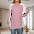 thumbnail image 2 of Casual Sweatshirts Top Blouse Hoodie for Women Y2k Solid Color Light Weight Senior Trendy Sports for Autumn And Winter Men&Women 2025 Daily Pink XXL, 2 of 8