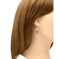 thumbnail image 2 of DEVATA Sterling Silver 925 18K Gold Accents Sweet Dragonfly Classic Rectangle Drop Earrings Women SFN8588TT, 2 of 3