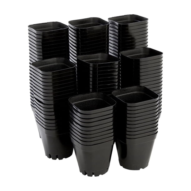 Macetas cuadradas para vivero, macetas reutilizables decorativas para iniciar plántulas. Estilo B