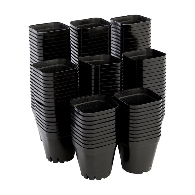 Zorion 100 Pcs Pot de Bonsaï Pot de Plante Carré avec Trous de Drainage Style de Culture Réutilisable B