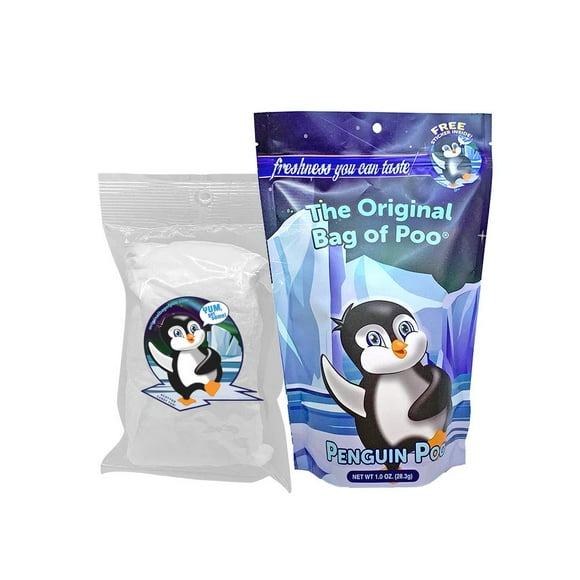 The Original Bag of Poo, Caca de Pingouin (Barbe de Coton Blanche) pour Cadeaux Farces et Attrapes