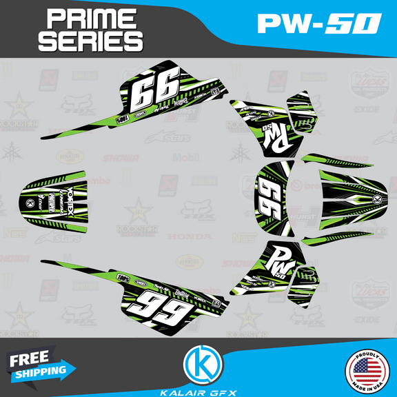 Kalair GFX Graphics Kit for Yamaha PW50 (All Years) Prime Series