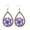 B, variant on QIQUWOHUL Wooden Hollow Droplets American Independence Day Earrings July 4ths Sunflower Earrings
