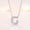 white_C, variant on Exquisite Iced Out Bling A-Z Initial Name Charm Pendant Chain Gift White Gold Plated Necklace for Women
