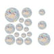 thumbnail image 2 of Calcomanías para ventanas con protección contra aves | Pegatinas anticolisión para evitar choques con aves | Paquete de 13 calcomanías multicolores para puertas y ventanas de vidrio | Fáciles de, 2 of 8