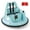 Blue, variant on Costway 12V Kids Electric Ride On Bumper Car Battery Powered Bumper Car with Remote Control Blue