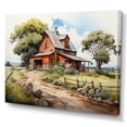 thumbnail image 2 of Designart "Farmstead horizon II" Landscapes Canvas Print, 2 of 5