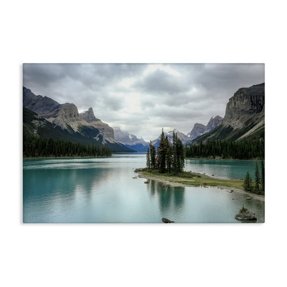 Stupell Industries Peninsula Vast Lake View Landscape & Nature Photography Wrapped Canvas Art Print Wall Art, 24 x 16