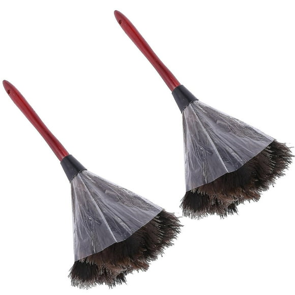2x Ostrich Cleaning Feather Duster Ostrich Duster Ostrich Feather Duster Soft Feathers Duster