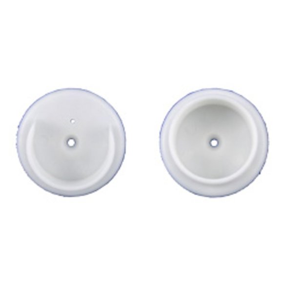Enchufes para postes John Sterling de plástico, color blanco, 3,5 cm de diámetro