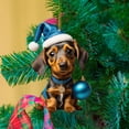 thumbnail image 3 of KCEHTA Dachshund Christmas Ornaments, Dachshund Ornaments for Christmas Tree, Acrylic Dachshund Pendant Christmas Hanging Ornament Cute Dachshund Dog Xmas Tree Decorations for Dog Lovers, 3 of 6