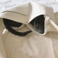 thumbnail image 3 of Tongliya 1pcs Cloth Outing Bag Puppy Bag Pet Backpack Canvas Single Shoulder Cat Bag Diagonal Step Out Carrying Bag Small (Applicable Weight Less than 8kg) Pure White (No Bears), 3 of 7